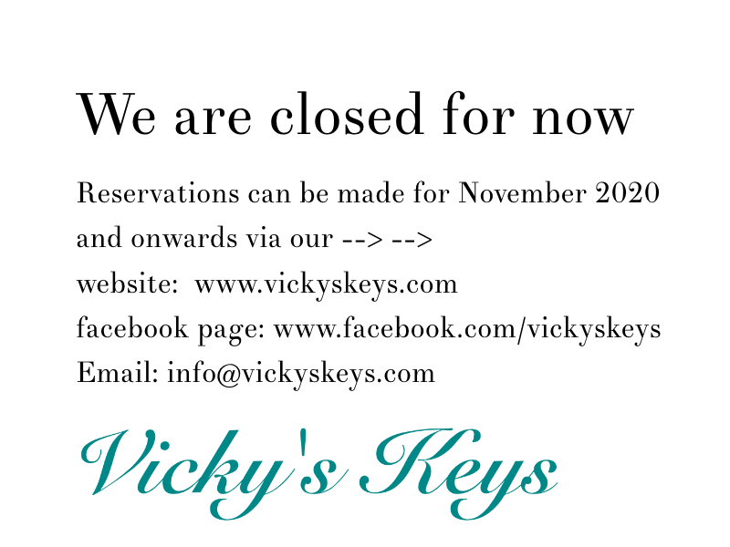 We are closed for now